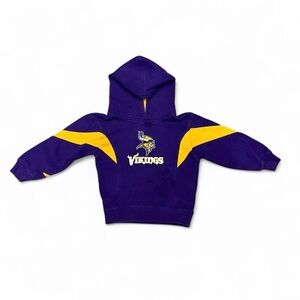 NFL Kids Purple and Gold Vikings Hoodie Boys 4T